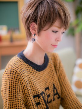 カバーヘアアンドスパ ブリス 浦和西口店(COVER HAIR & SPA bliss) シースルーバング艶カラーハンサムショート浦和20代30代40代b!