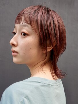 ブルートマト(BLUE TOMATO) チェリーピンクのショートウルフ