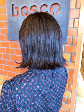 ボスコ 下北沢店(bosco) 切りっぱなし外ハネボブ(shimono)
