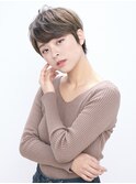 【AUBE HAIR】毛先パーマ_耳かけショート