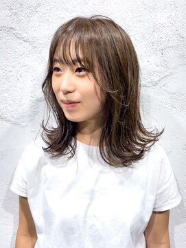 ボウ(BEAU) 圧倒的透明感&柔らかさが◎外ハネ×アッシュベージュスタイル