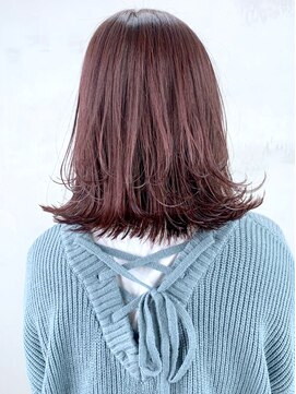 アルバム 銀座(ALBUM GINZA) ピンクブラウン_カーキグレージュマッシュショート_ba319783