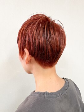 トップヘアー 玉島店(TOP HAIR) 《TOPHAIR 玉島店/ ベリー》ベリーショート×チェリーレッド