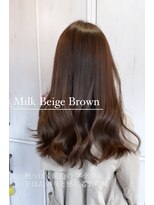 トリムバイエンヴィ(tlim by ENVY)&nbsp;柔らかい透明感抜群のmilk beige brown