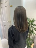 tuuli miyu オリーブベージュセミロング/20代30代40代50代