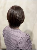 ブルーバイオレットのショートボブ