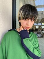 ミンクス 青山店(MINX) ダークアッシュのウルフミディアム