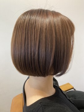 ナルー ヘアメイク(nalu hair make) ミニボブ×ベビーピンク