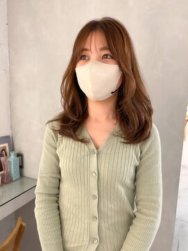 フォト 新宿(foto) レイヤースタイルワンカールヘアシースルーバング