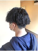 メンズ波巻きツイストスパイラルパーマカット