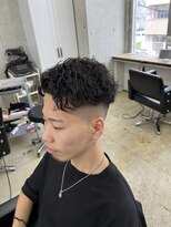 アジールヘア 赤羽駅南口店(agir hair)&nbsp;短髪フェイド風スパイラルパーマ