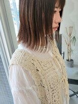 ツイギー 歩行町店(TWiGGY)&nbsp;絶対に痛まないカラー☆切りっぱなし外はねボブ