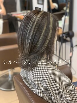 パッション 石巻中里店(PASSION) 【KONNO】シルバーグレージュハイライト