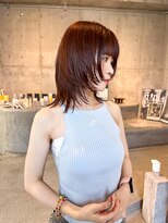 ペト(peto)&nbsp;TAKE_ wolf cut◎ orange red