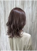 【湯田】秋のくすみピンクカラー