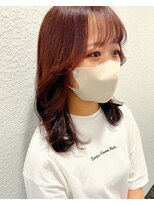 ネオリーブカップ 町田店(Neolive capu)&nbsp;レイヤー×艶感レッドブラウンカラー【町田/レイヤー/暖色/韓国