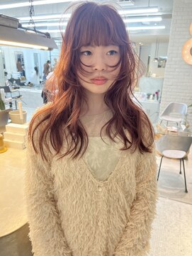 アンドスタイル(&style) オレンジベージュ　オレンジブラウン　ケアブリーチカラー