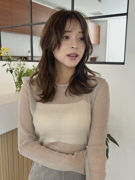 アンバー 池袋(amber) ミディアムパーマ/コテ巻きパーマ/ベージュカラー/池袋