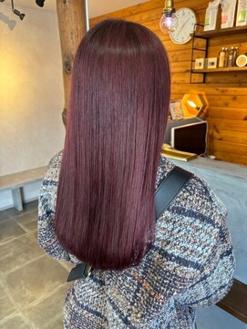 ビスクヘアデザイン(bisq hair design) ピンクブラウン　艶髪　髪質改善　韓国風　顔まわり　顔周り