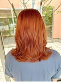 今っぽオレンジヘア
