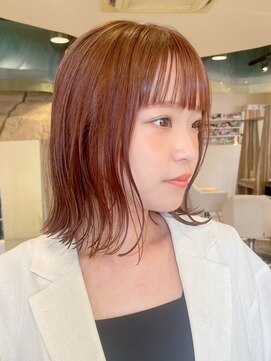 ギグス 星ヶ丘(gigs) 切りっぱなしボブ/バーガンディブラウン