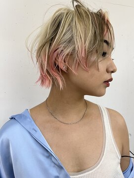 ルーヴェ(LOWE) 【natsumi】セクションカラーマッシュボブ