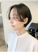 ショートおくれ毛前髪カット美髪_ba395003