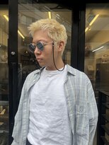 アンダーカレント(undercurrent)&nbsp;メンズショート金髪ブリーチダブルカラーハイトーン