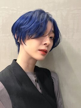 セイドット フクオカ(Say.FUKUOKA) 【Say.福岡】ハンサムショート×前髪なし×ケアブリーチ×顔周り