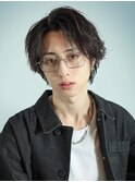 10代/20代/センターパート/シャドウパーマ/池袋メンズカット
