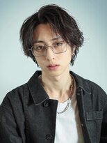 アコロン(acoron.)&nbsp;10代/20代/センターパート/シャドウパーマ/池袋メンズカット