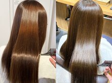癖でお悩みの方にはbelle by littleの癖を伸ばしながら艶々にできる髪質改善ストレートがおすすめ♪