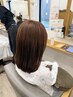 【6月新規限定】カット+ツヤカラー+髪質改善TR+頭皮クレンジング ¥12,500