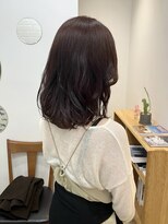 ハイフ(haif) 【haif】ピンクブラウン ミディアムレイヤー
