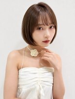 オーロ 塚口店(ORO) 小顔丸みボブ×透明感ミルクブラウン
