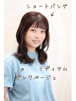 ヘアーサロン エクラ(HAIR SALON eclat)&nbsp;大人うるツヤミディアム似合せショートバング２０代３０代４０代