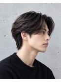 清潔感！毛流れパーマ！ニュアンスウルフ/センターパート/銀座駅