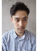 大人ソフトモヒカン　ツーブロックパーマ