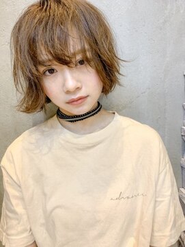 ヘアアンドメイク シークネクスト(HAIR&MAKE SeeK NEXT) 【SeeK NEXT】ボーイッシュ束感ショート×オリーブグレージュ