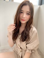 マリアバイアフロート(Maria by AFLOAT)&nbsp;アフロート添田モテロング小顔カット デジタルパーマ グレージュ