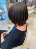 まるみボブ×インナーカラー