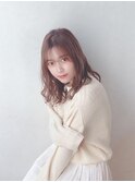 シースルーバング×ゆるふわ巻き