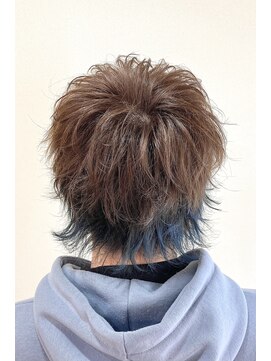 プログレスプラス 遊び心スタイル★インナーブルーマッシュウルフ★