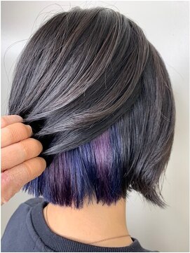 ヘアリゾートエーアイ 高田馬場店(hair resort Ai) ブルー&バイオレットインナーカラー