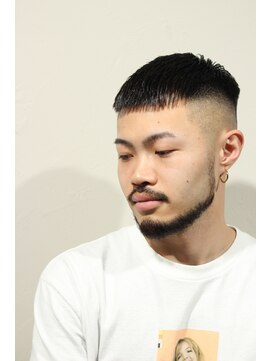 レンゲン(LENGEN) メンズかき上げニュアンスマッシュサイドパート韓国マッシュ