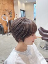 ディッシュ 五反田(dish)&nbsp;五反田美容院☆絶妙ハイライト、陰影で立体感ショートヘア