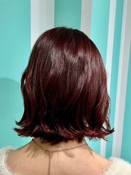 マティーナ ヘアー 池袋(Matina hair) 【ブリーチなしカシスピンク】20代30代40代