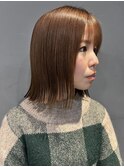 ぱつっとボブ