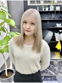 韓国風《ミルクティー》ハイトーン/ケアブリーチ/ダブルカラー