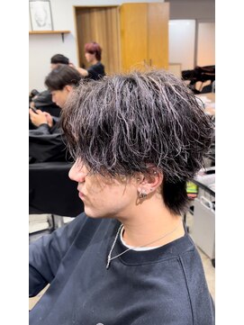 エルオム(EL.HOMME) 波巻きニュアンスパーマ/ダウンパーマ/ハイライト